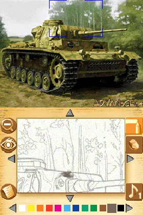 Paint by DS - Military Vehicles (Europe) (En,Fr,De,Es,It) screen shot game playing